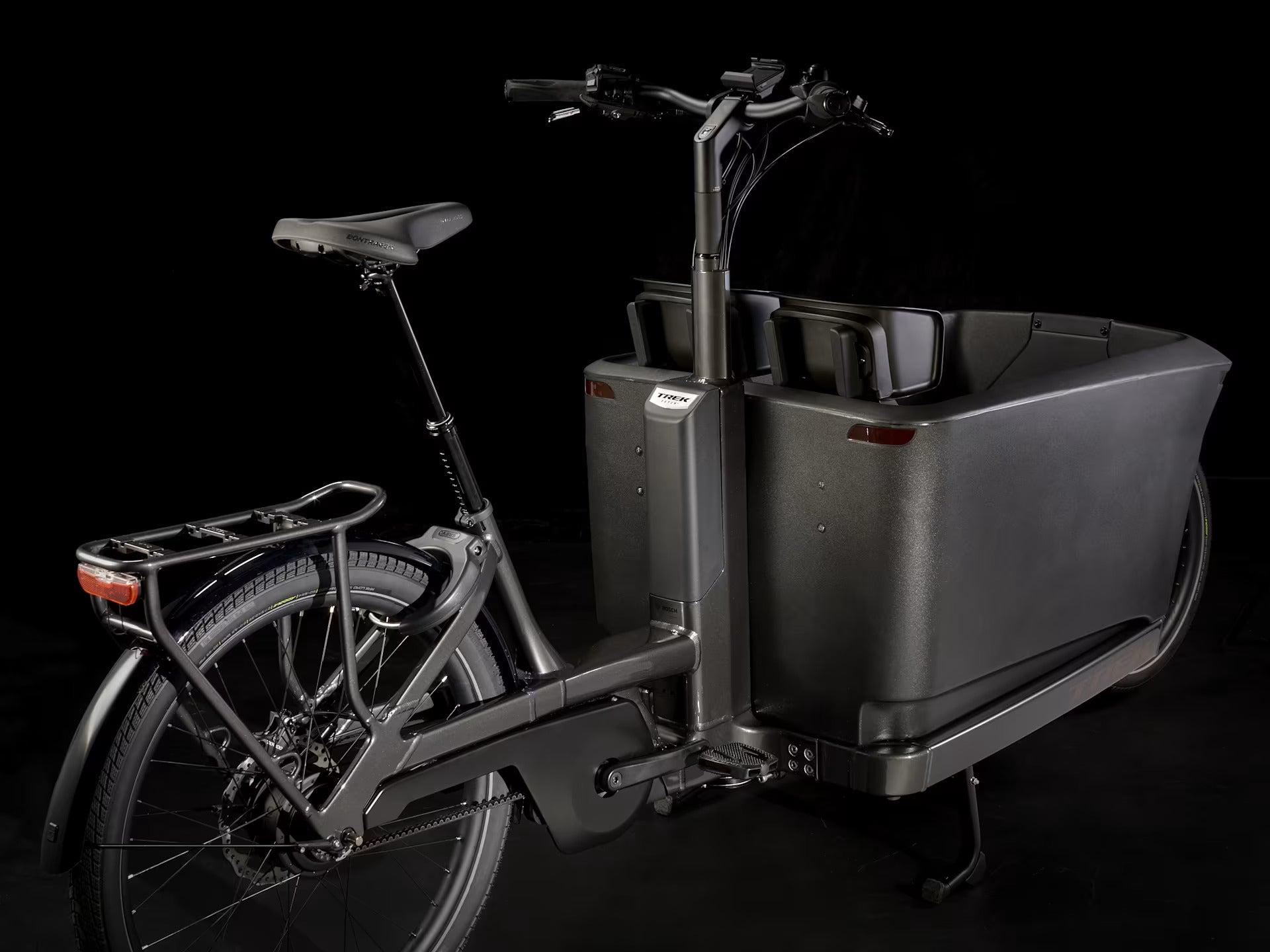 Trek Fetch+ 4 el-ladcykel — 2-hjulet cargo-bike med 800Wh batteri og stort lasteareal