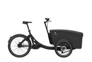 Triobike Boxter CL sort el-ladcykel — 2-hjulet long john fra Triobike