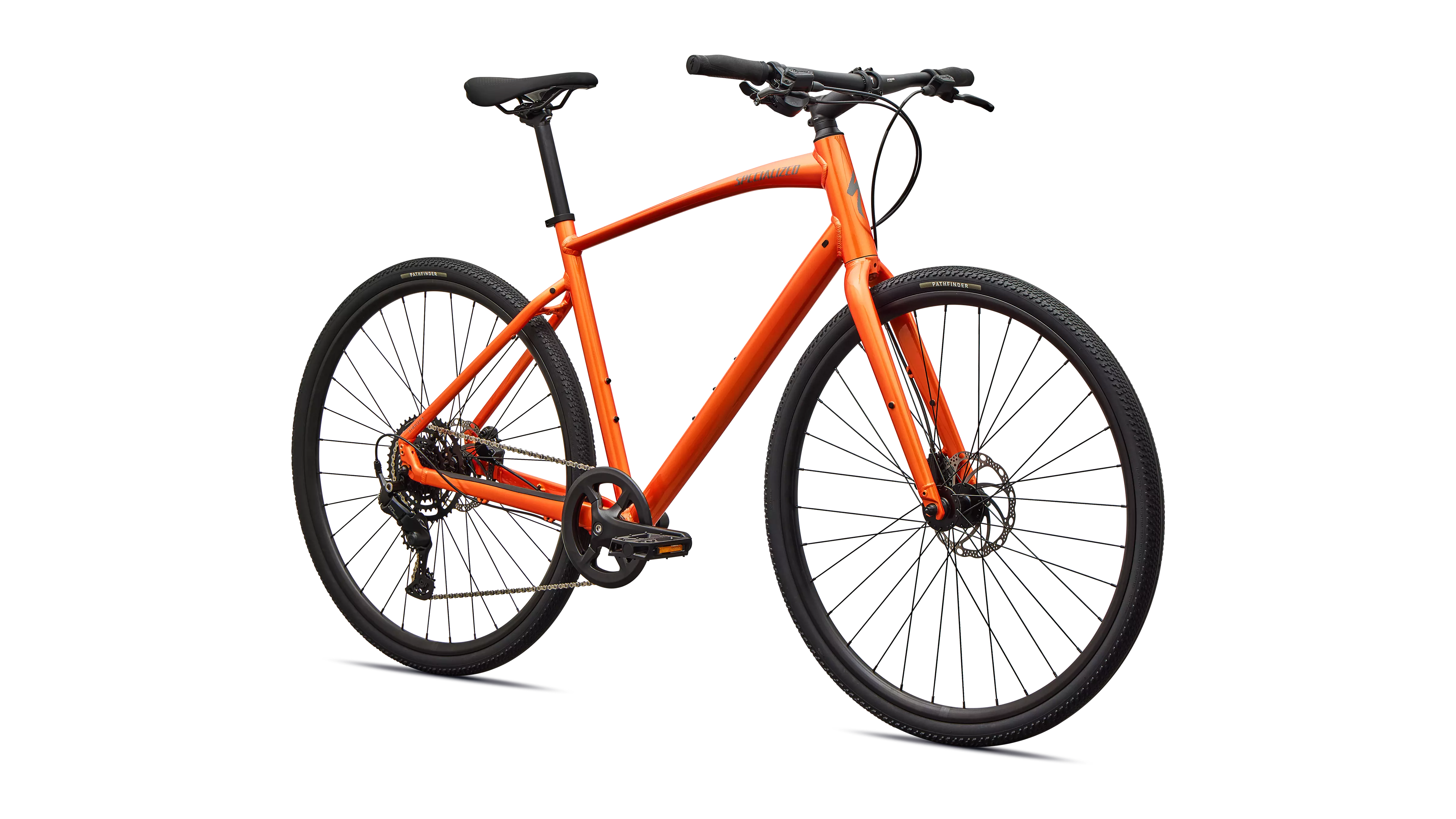 Specialized Sirrus X 2.0 fitness hybrid citybike i orange og grå