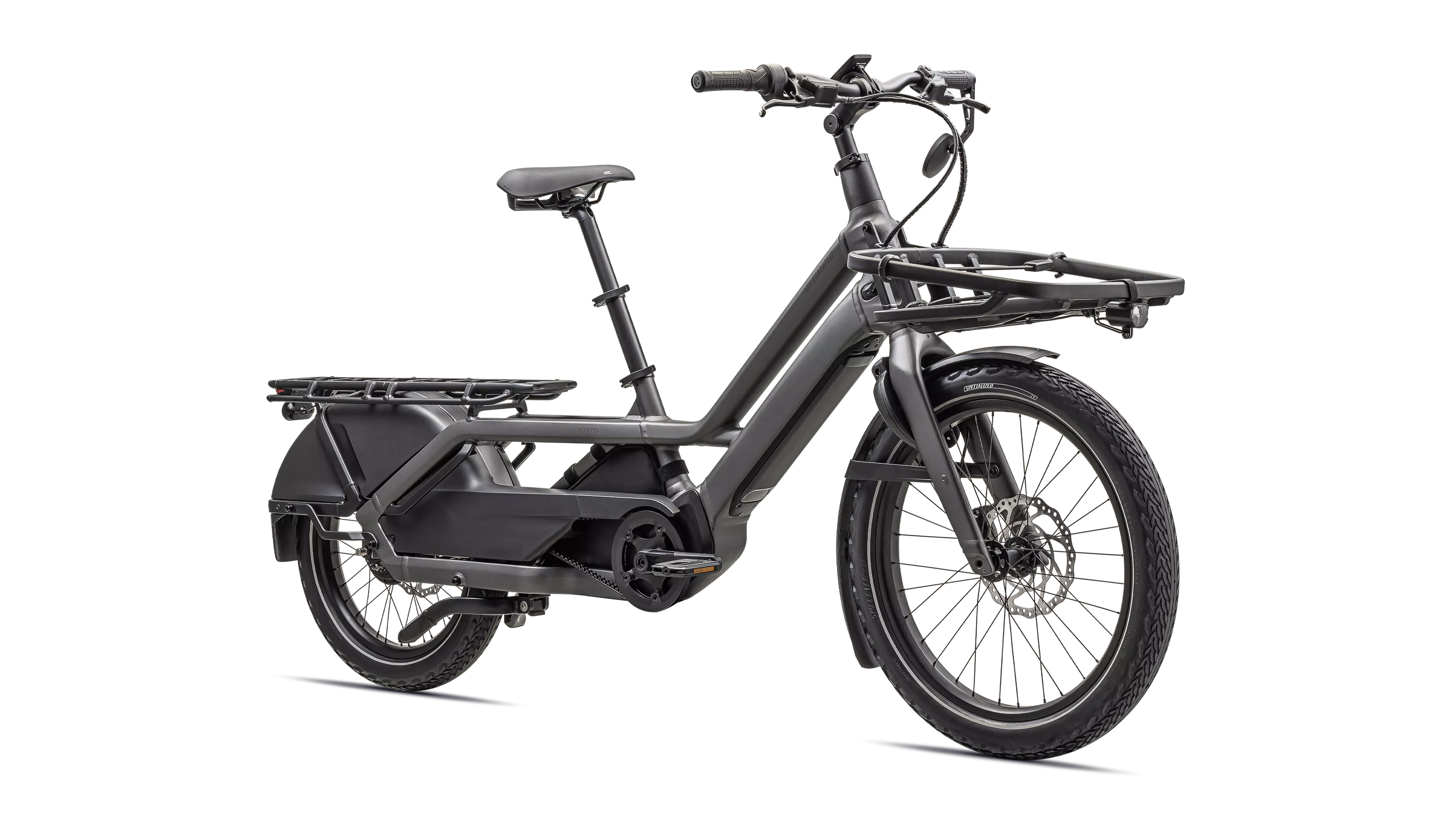 Specialized Turbo Porto el-ladcykel — premium 2-hjulet long john cargo-bike