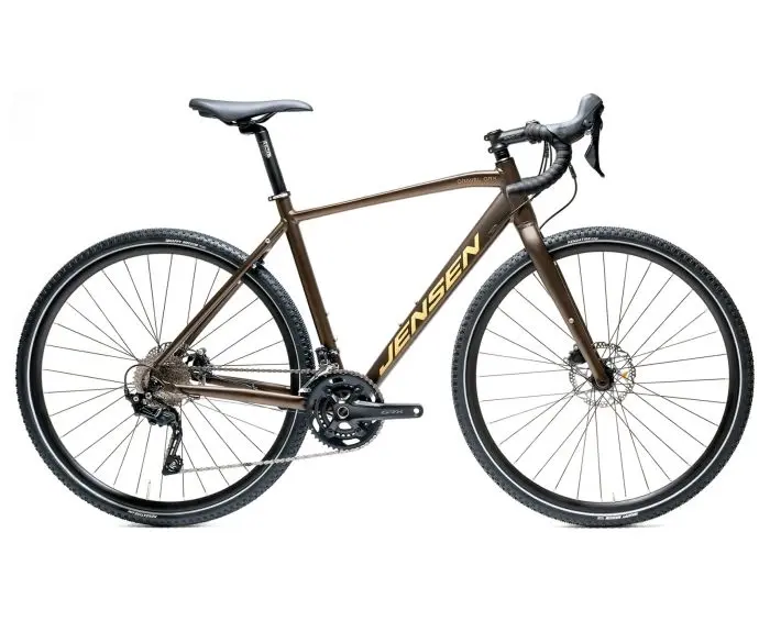 Jensen Gravel GRX 2x10 Speed gravel cykel i brunfarvet aluminium