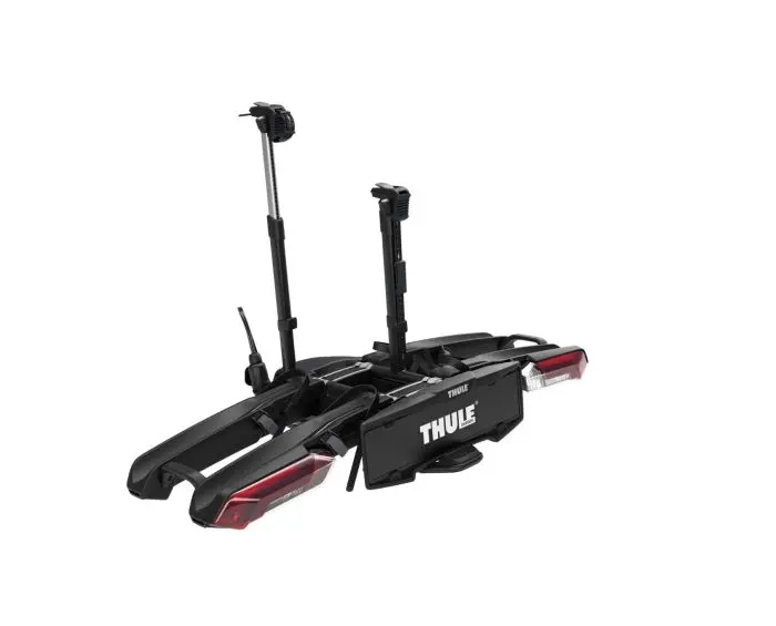 Thule Epos premium cykelholder til 2 cykler på anhængertræk med teleskopiske arme