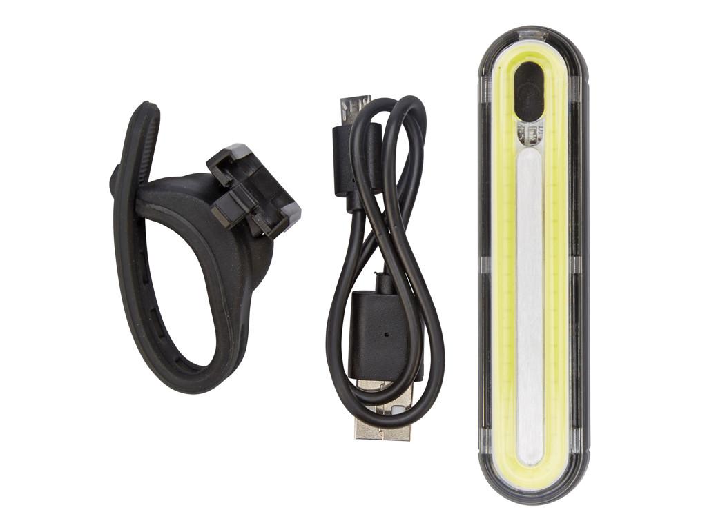 ABUS Gemini forlygte 240 lumen USB-opladelig — kompakt og budgetvenlig