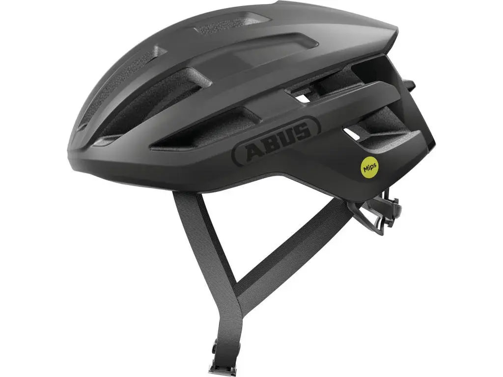 ABUS PowerDome MIPS Cykelhjelm Mat Sort produktbilde